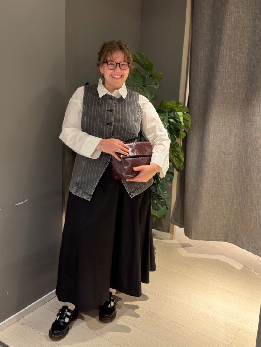 Poplinskjørt - Svart - 7