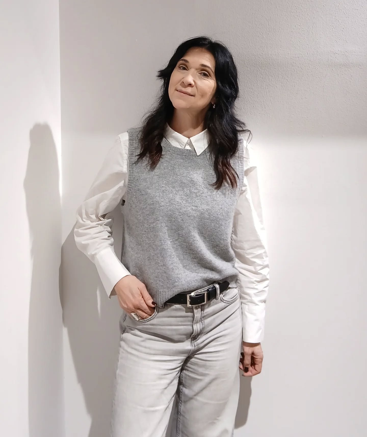 Kamizelka dzianinowa - Jasnoszary - 6