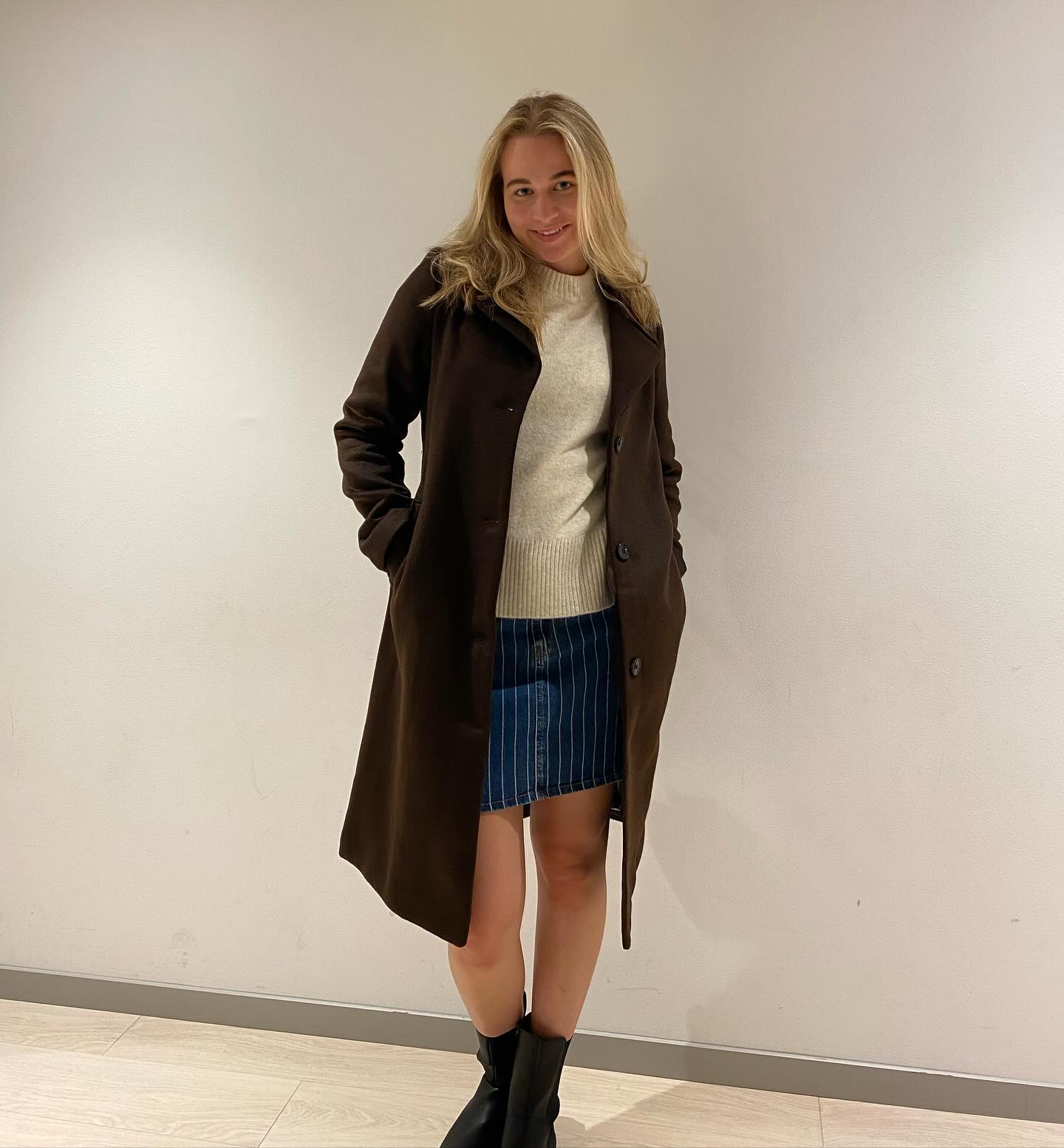 Strikkegenser - Lys beige - 7