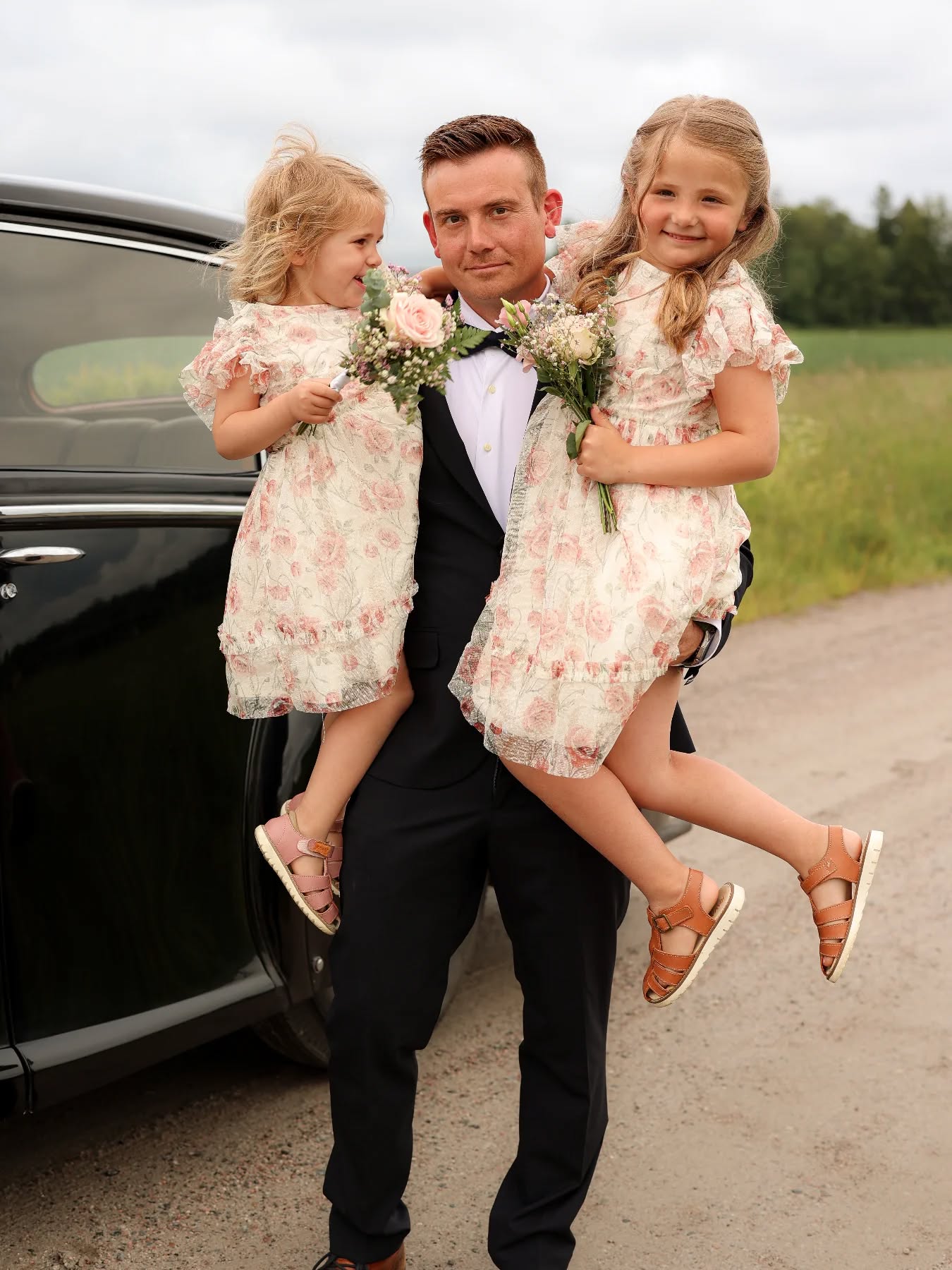 Kukkakuvioinen verkkokangasmekko - Luonnonvalkoinen - 9