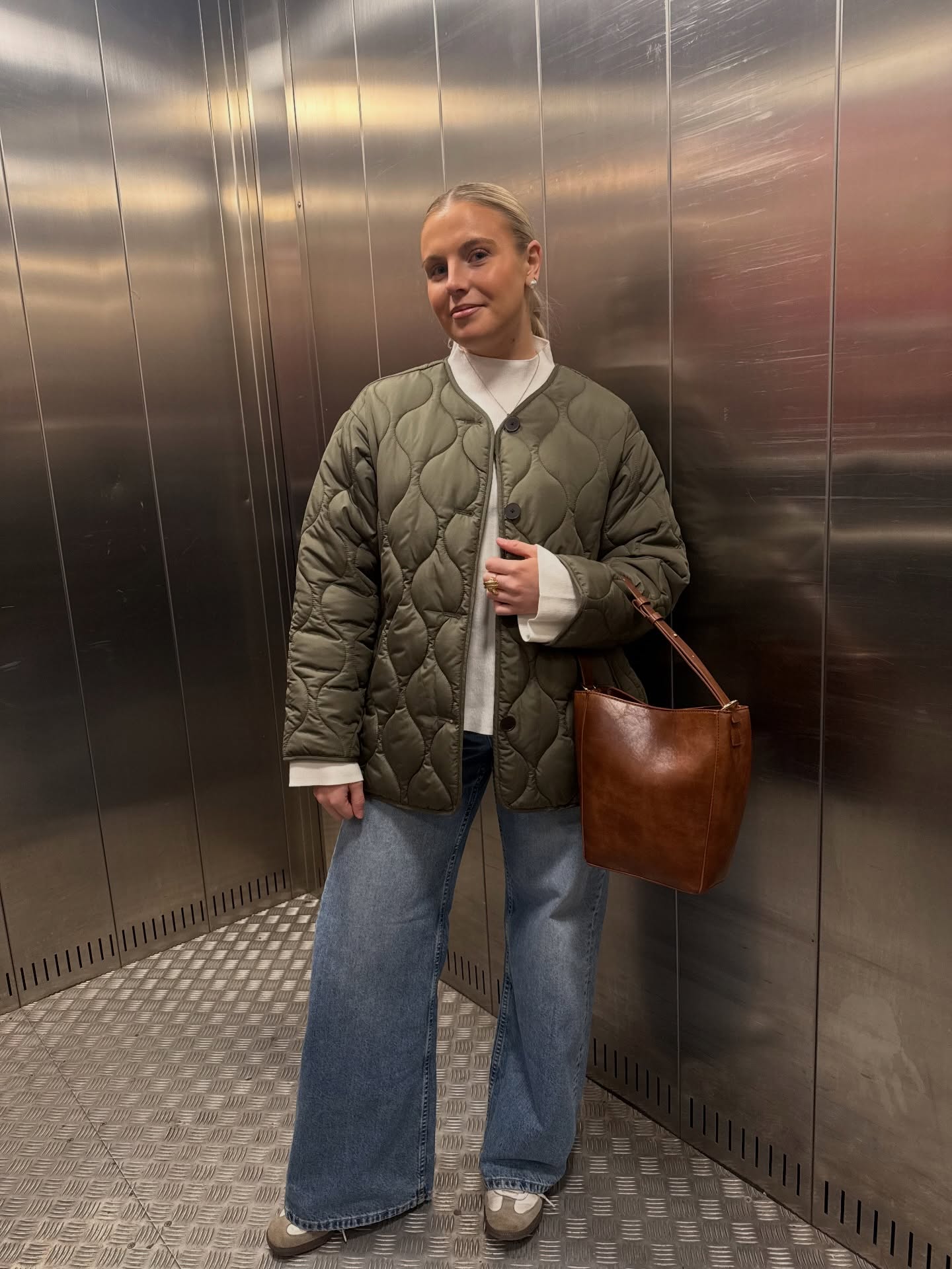 Kurtka pikowana - Zielony - 7