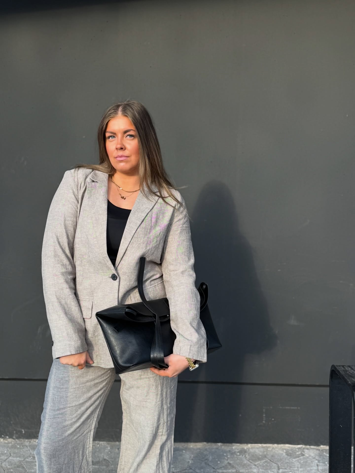 Marynarka z mieszanki lnu - Brązowy - 8