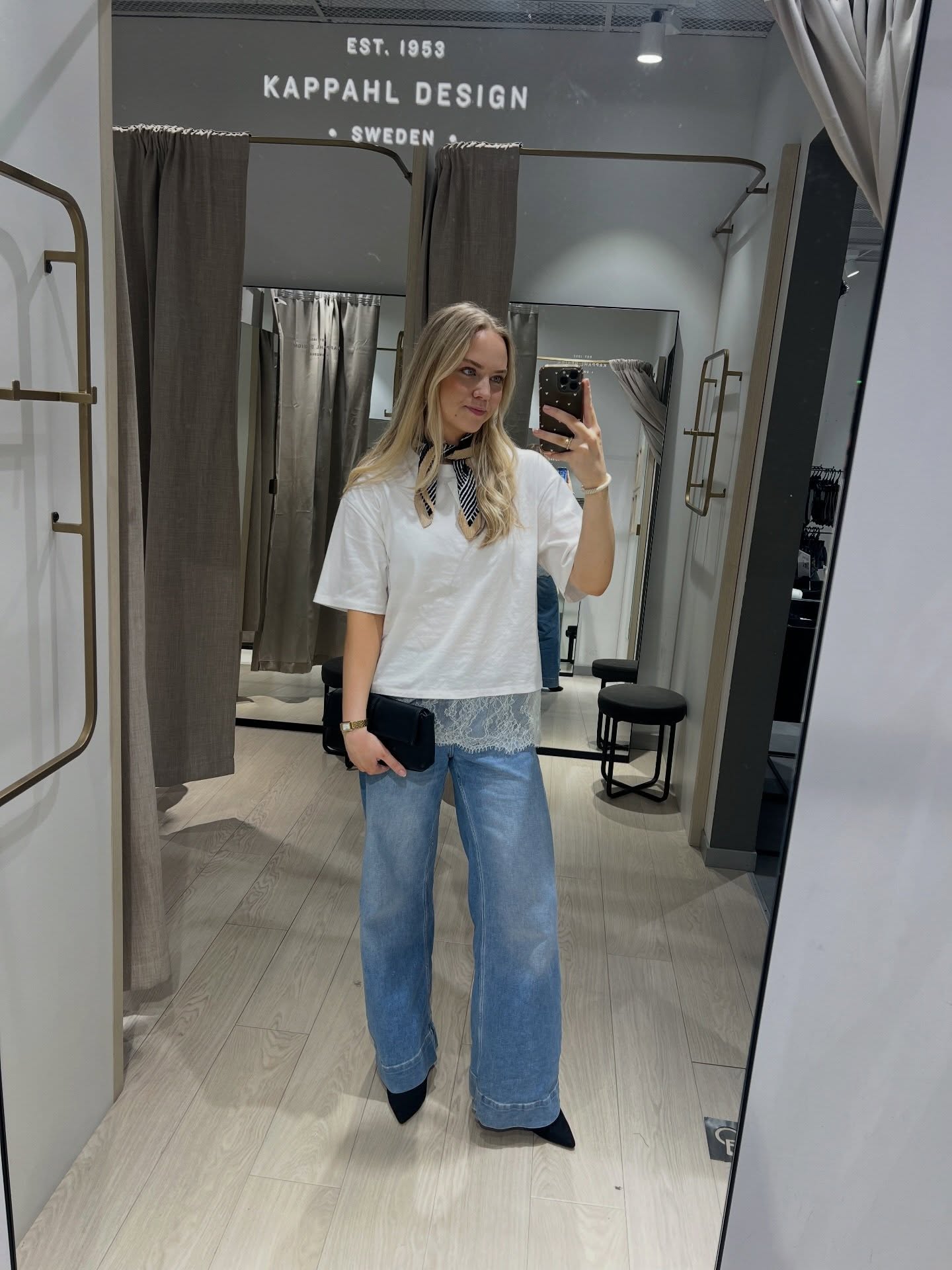 Wide jeans high waist - Ljus denim - 8