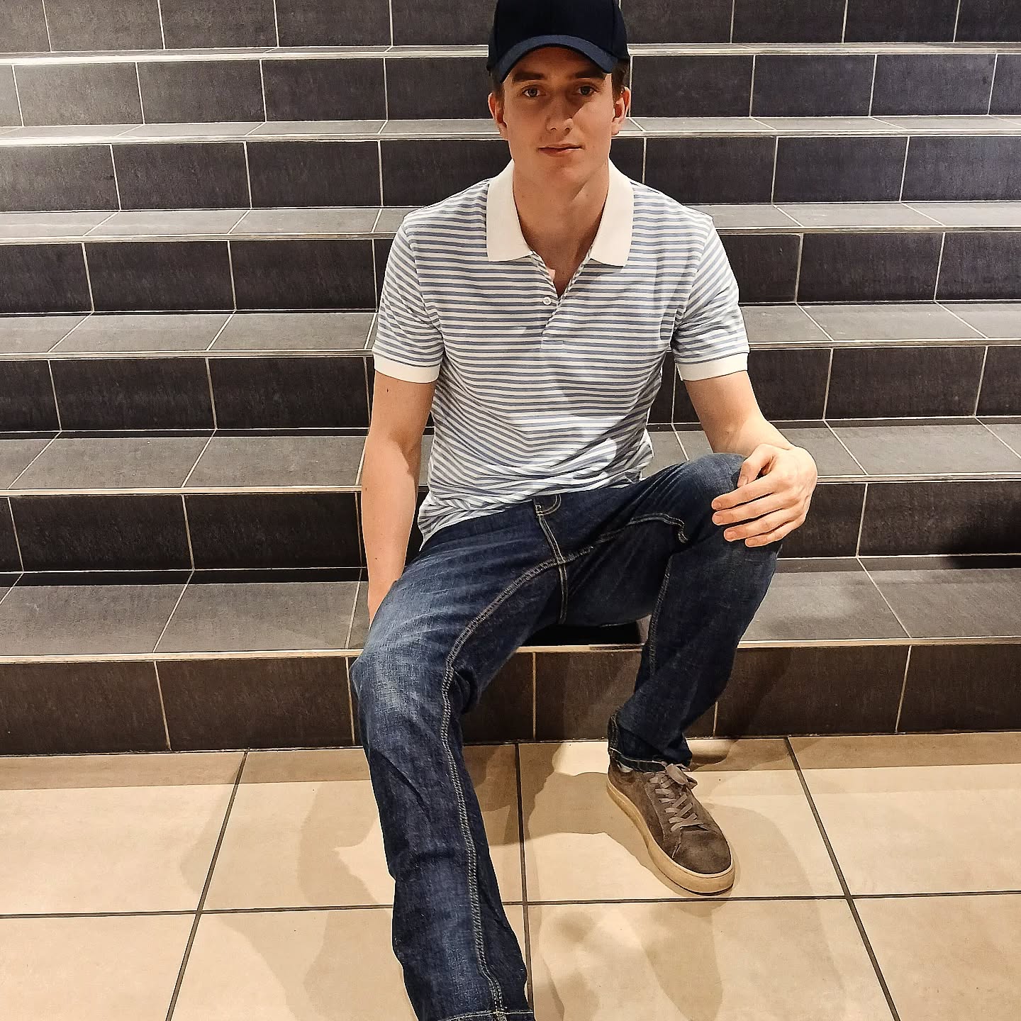 Randig piké - Blå - 9