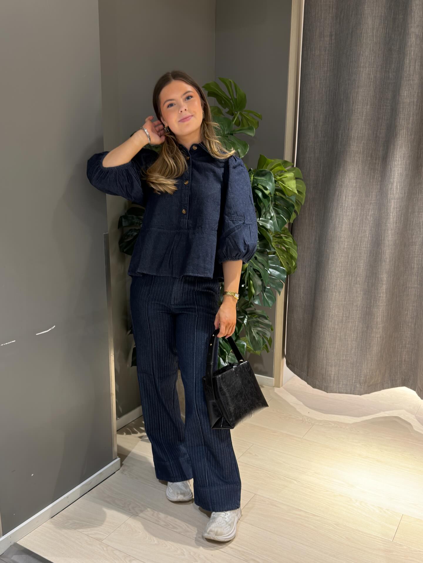 Wide jeans high waist - Tumma denim - 7