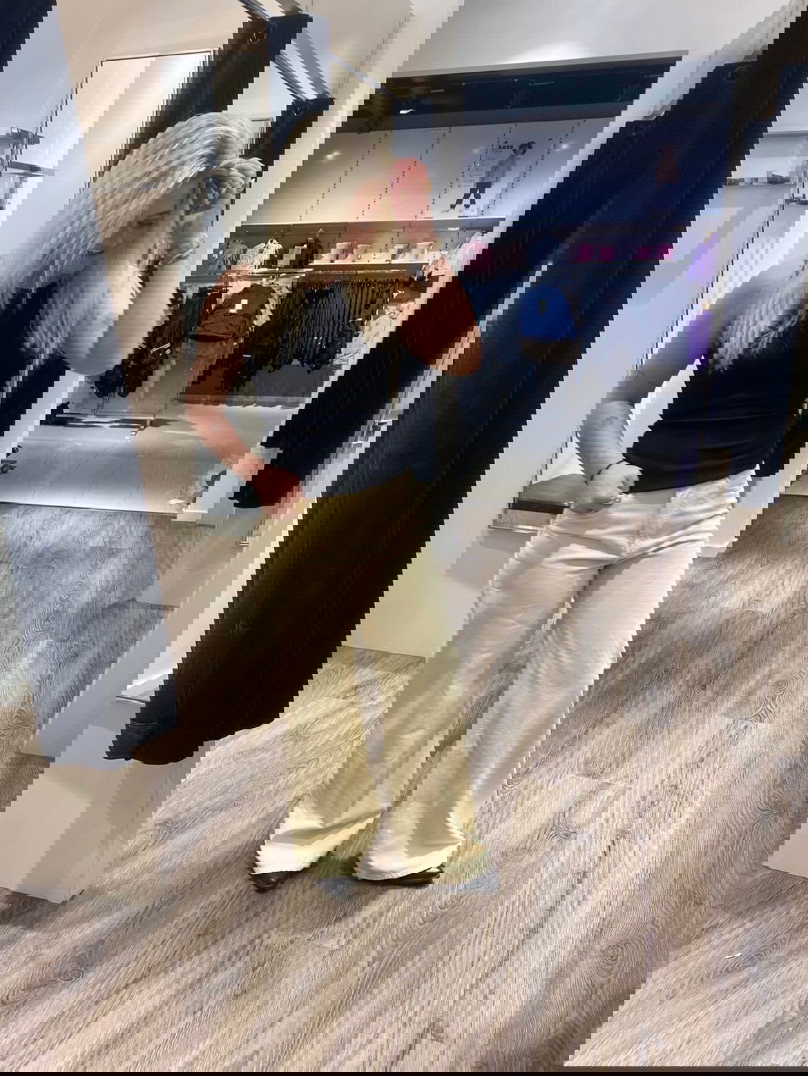 Wide jeans high waist - Jasnożółty - 8