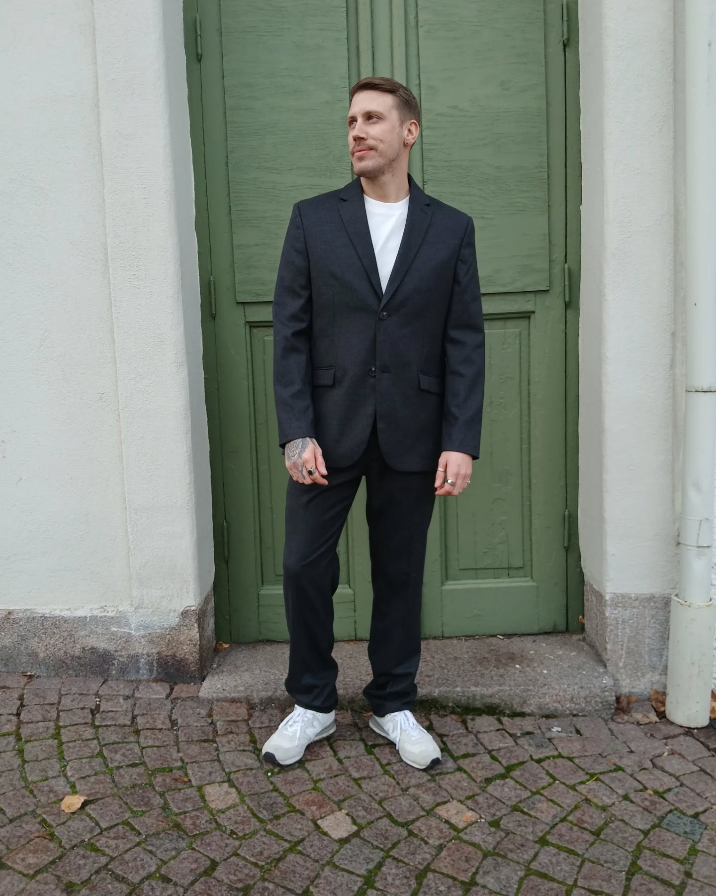 Enkelknäppt kavaj - Mörkblå - 8