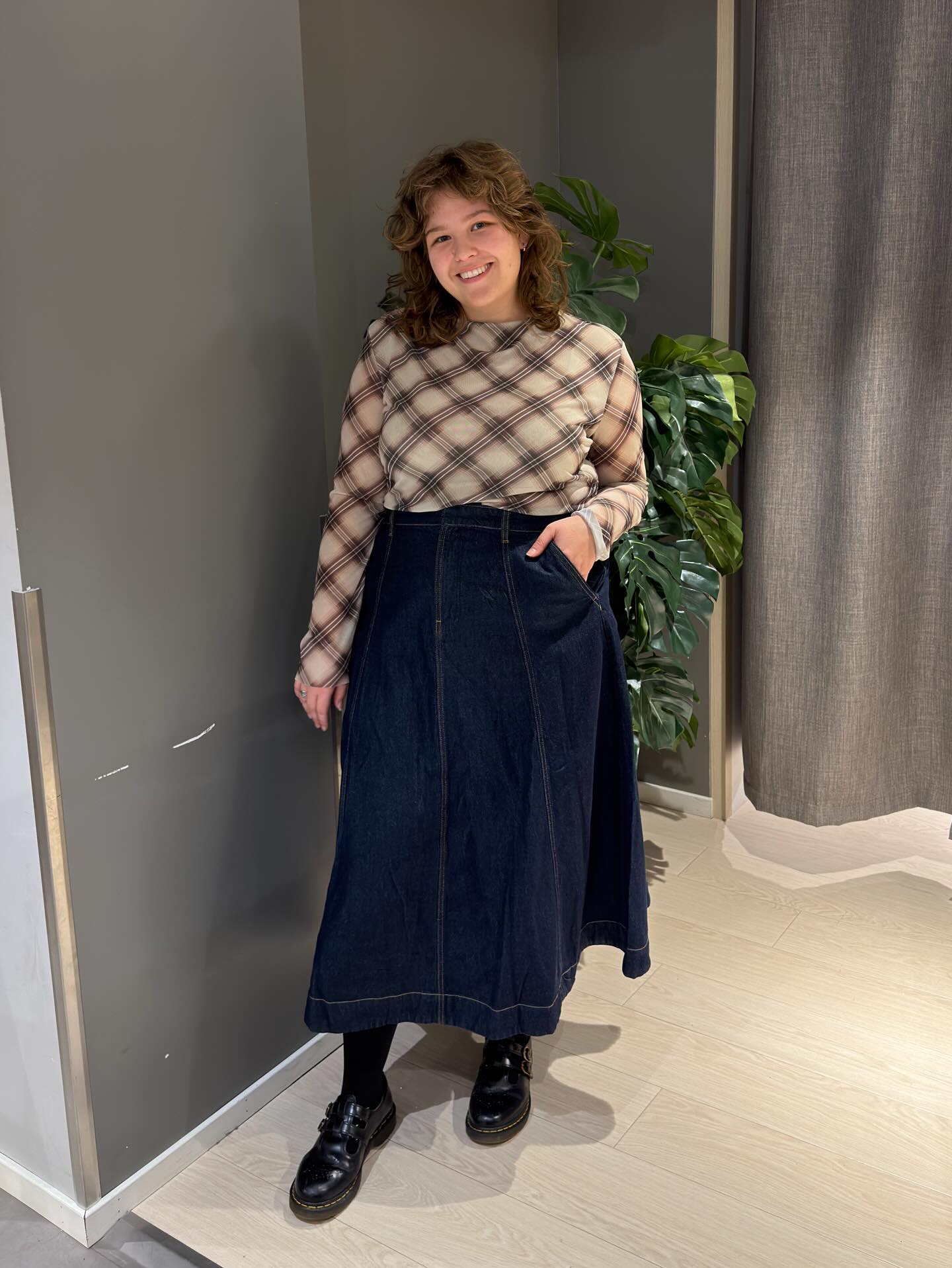 Langermet topp - Beige - 8