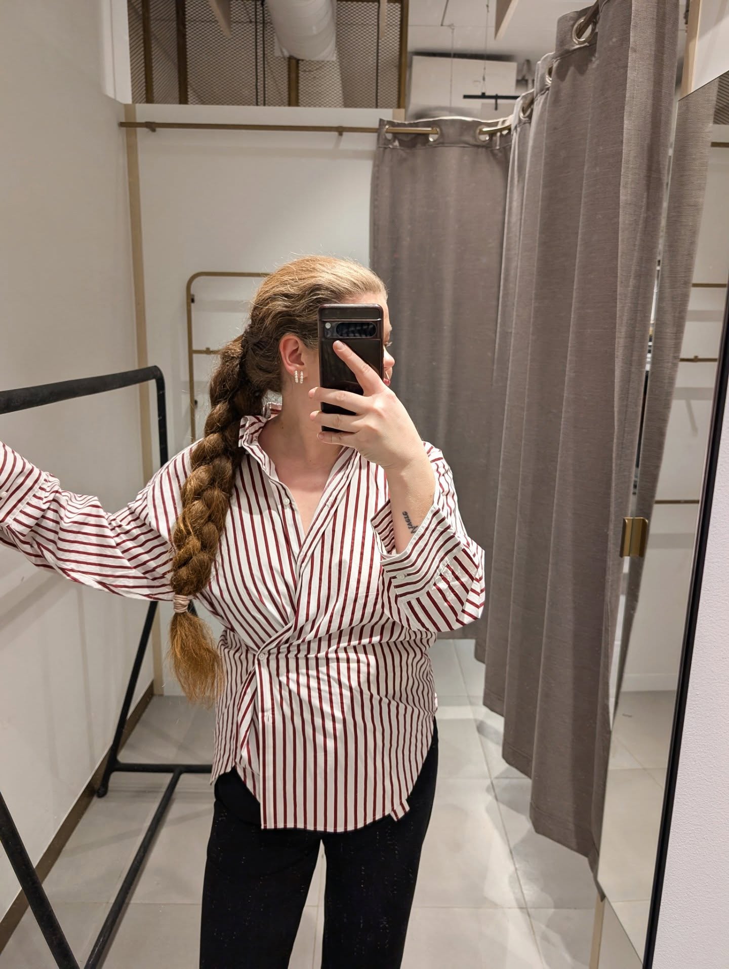 Koszula z popeliny - Offwhite - 9