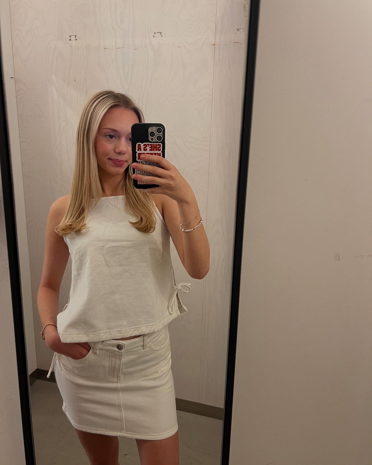 Koszulka z materiału twill - Biały - 10