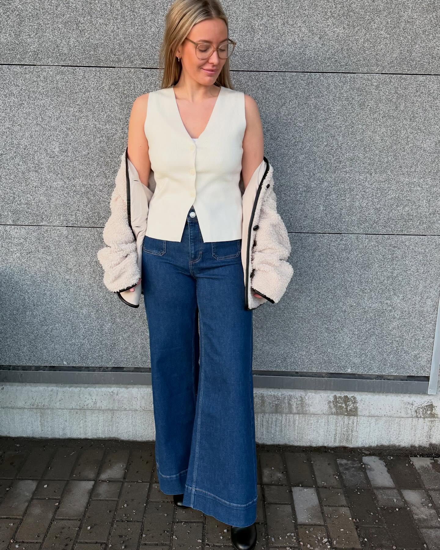 Wide jeans High waist - Tumma denim - 8