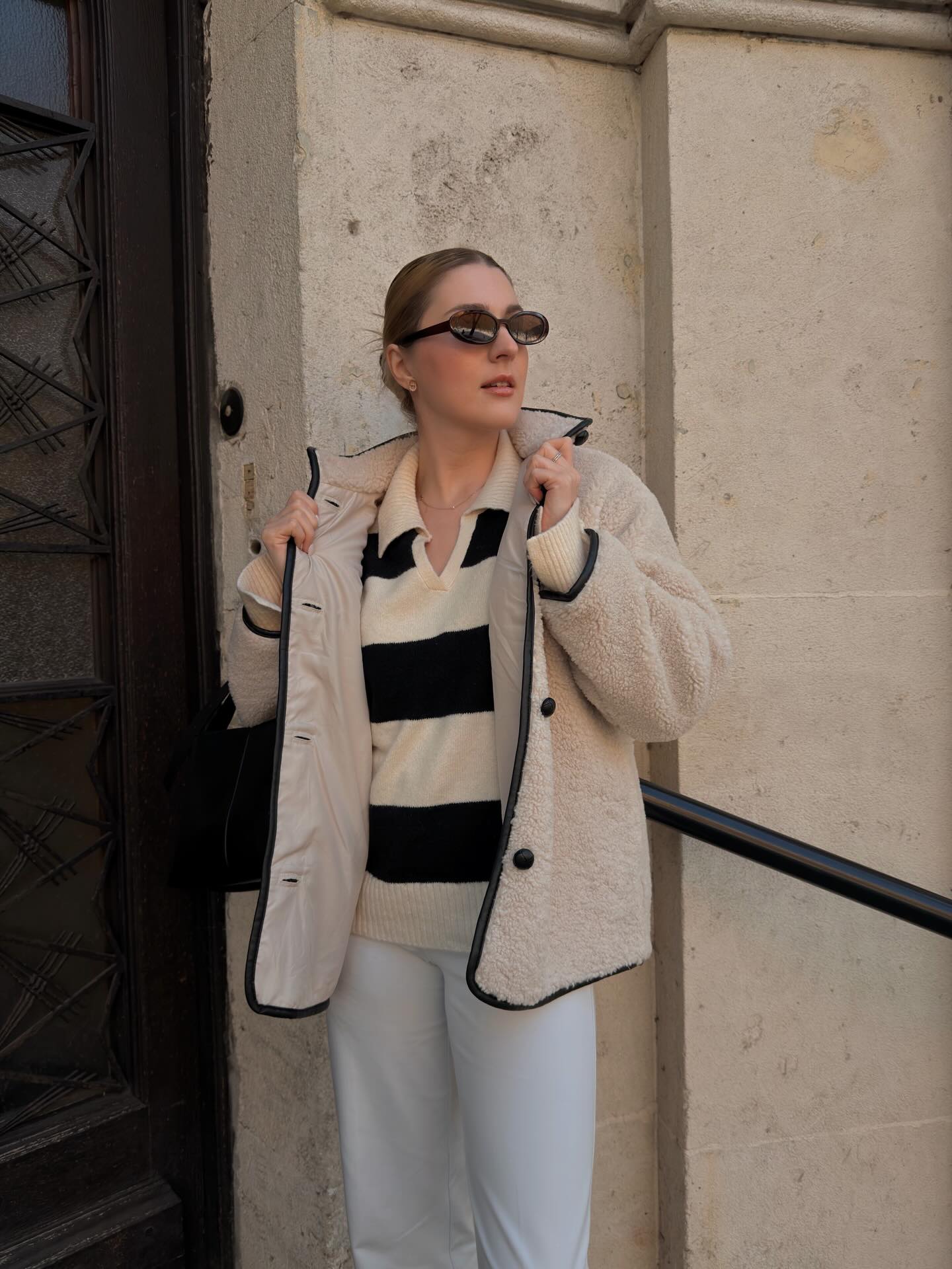 Neulepusero, jossa kaulus - Luonnonvalkoinen - 6