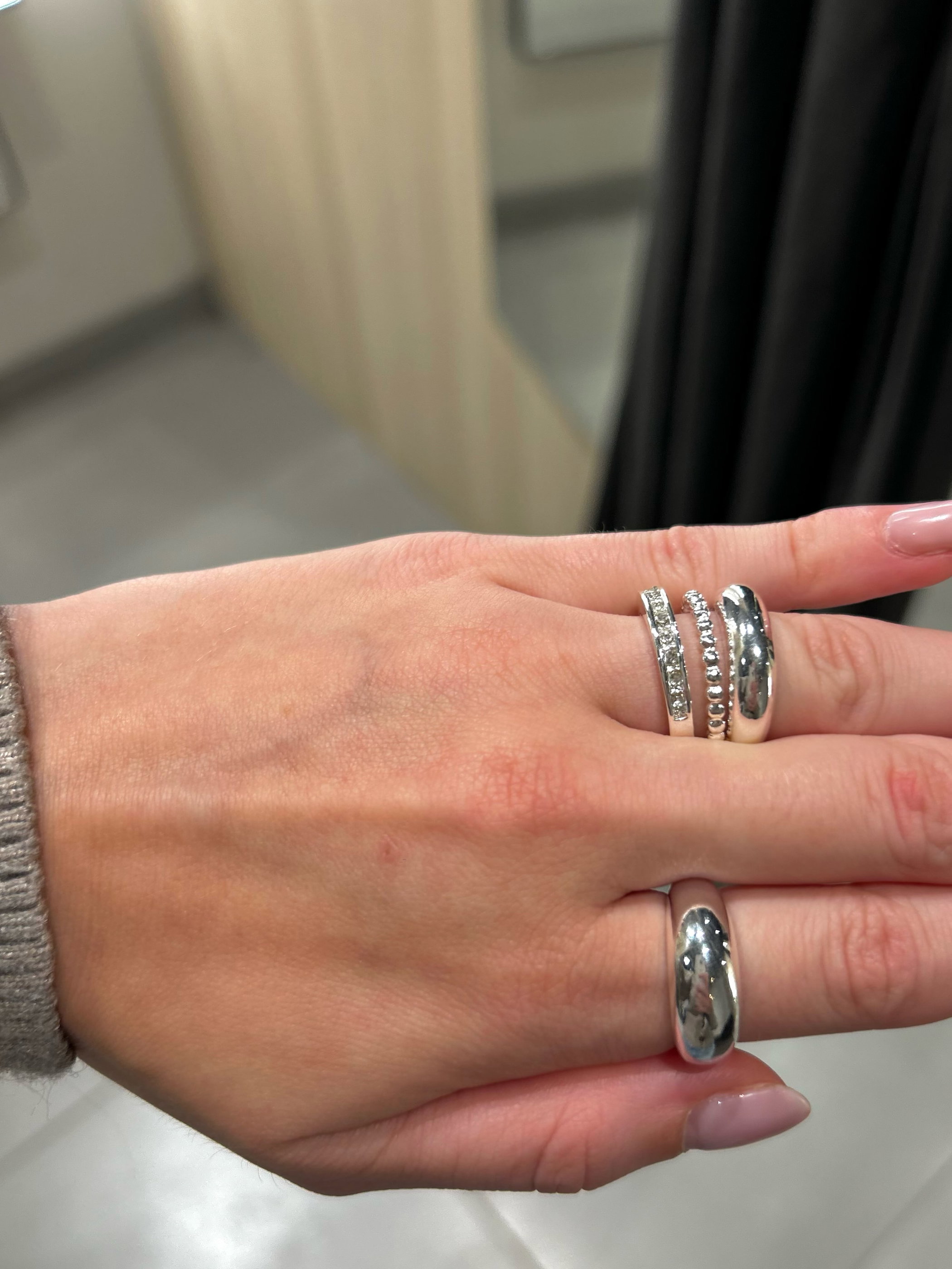 Ringar 4‑pack - Silver - 2