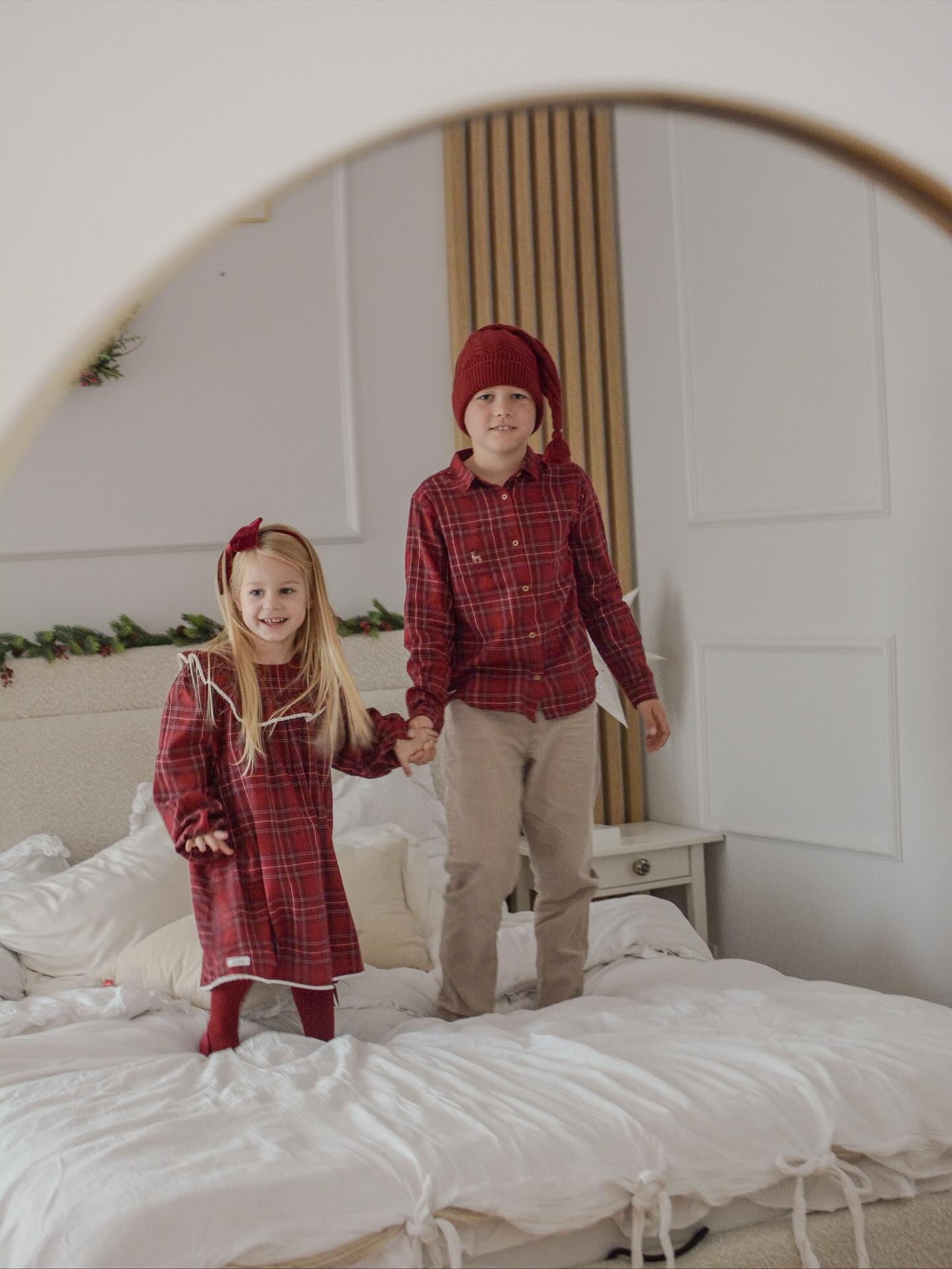 Stickad tomteluva - Röd - 4