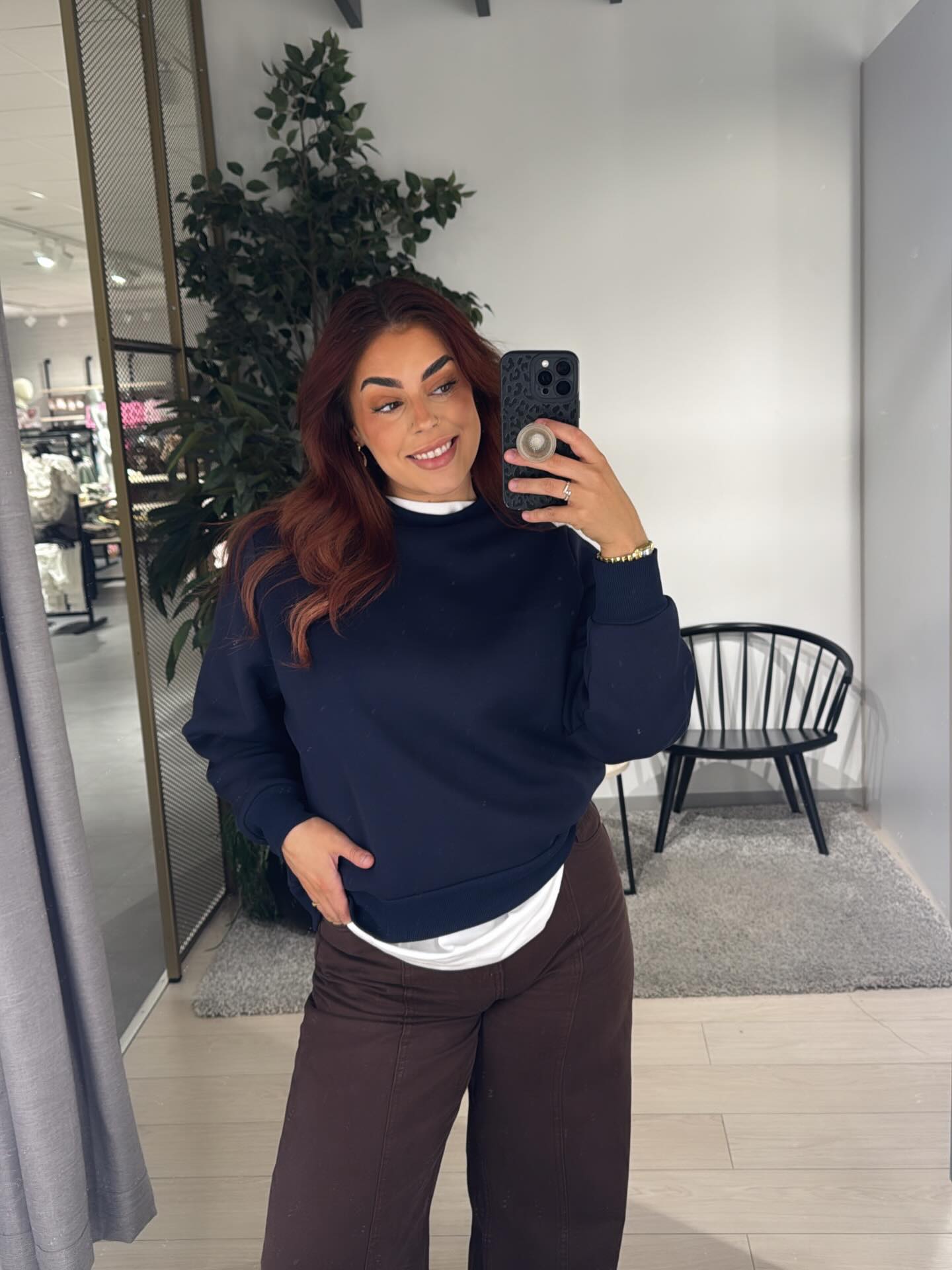 Sweatshirt - Mörkblå - 7