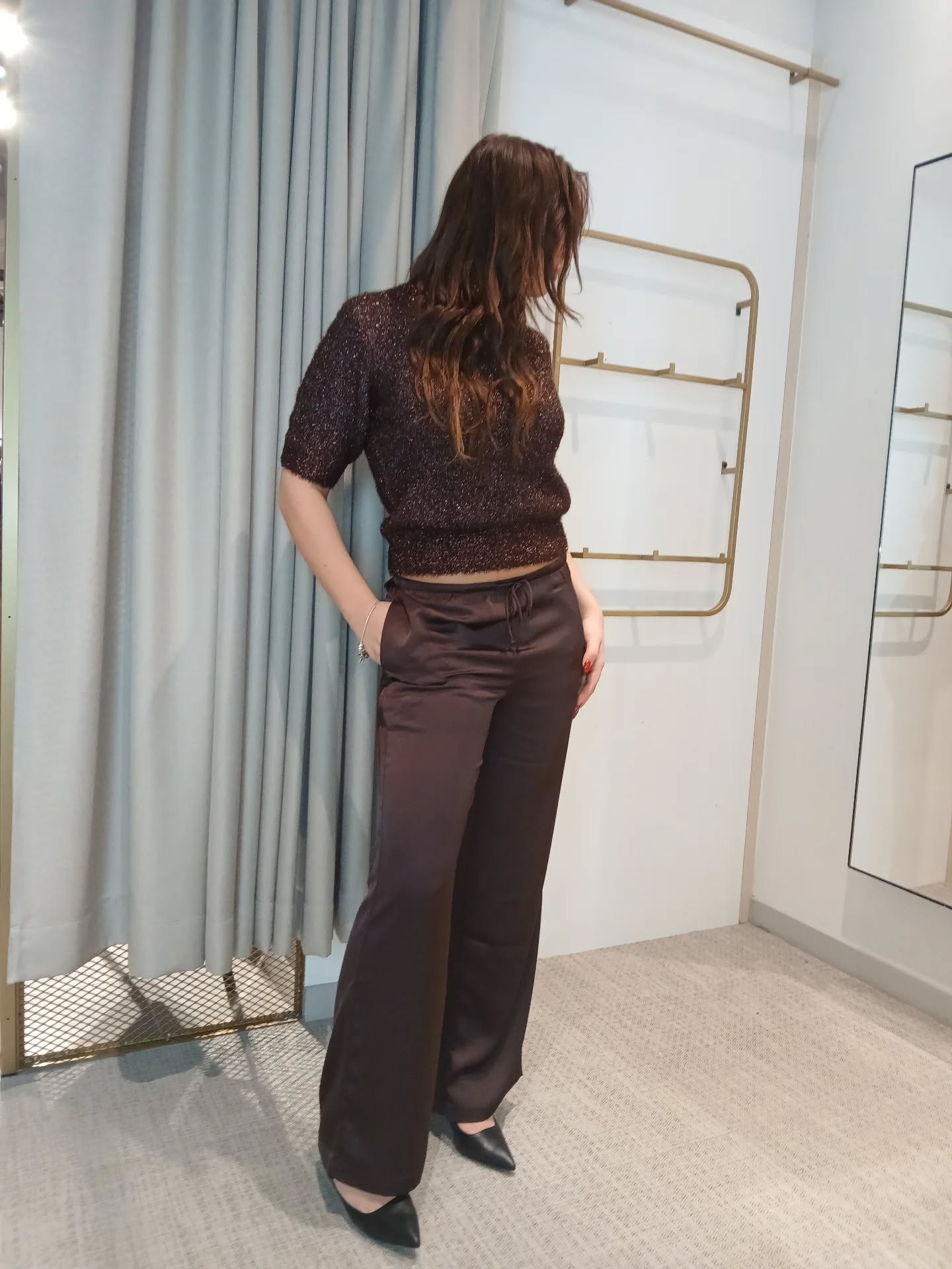 Satinbyxor - Mörkbrun - 6