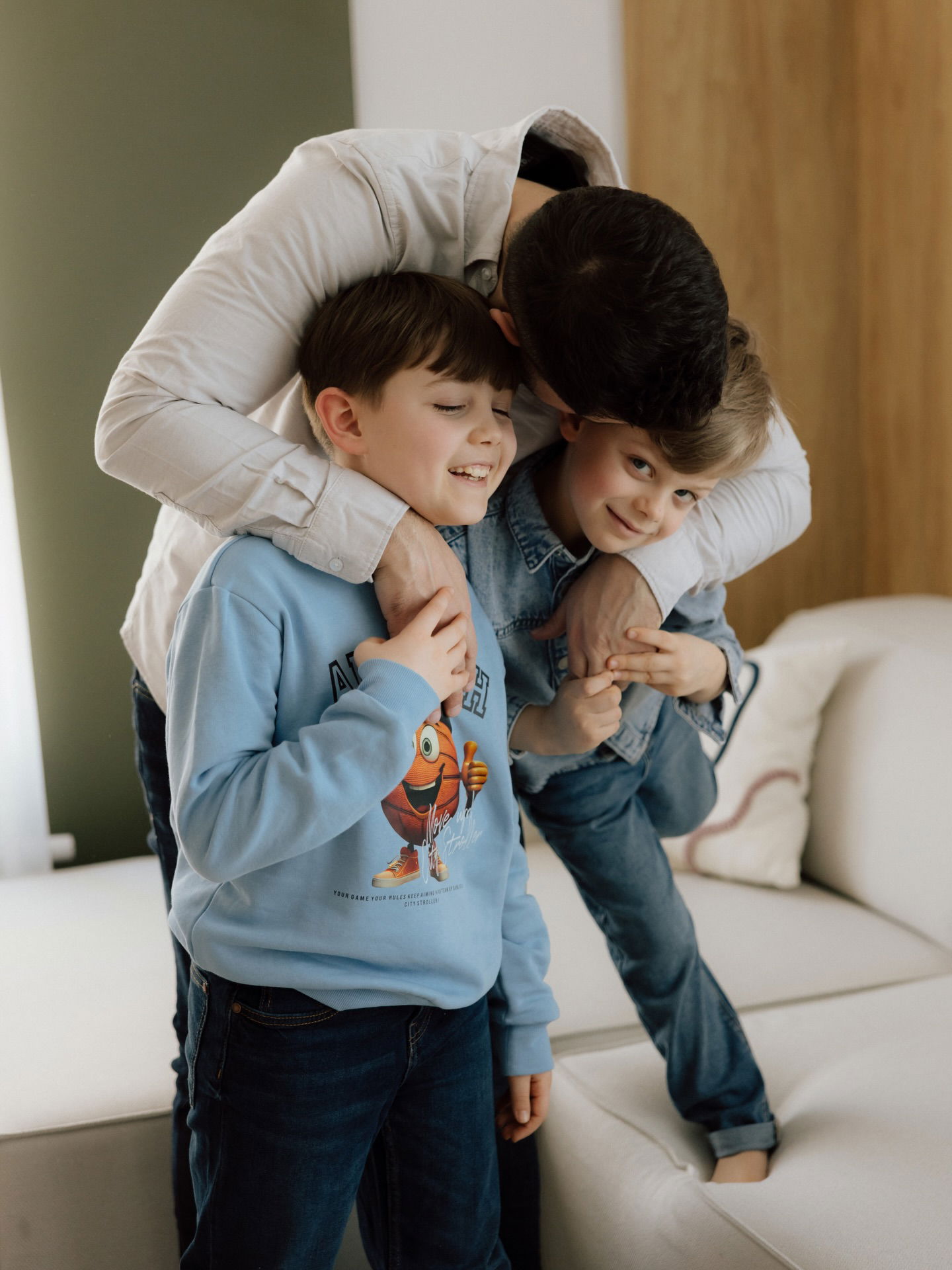 Sweatshirt med tryck - Mörkblå - 6