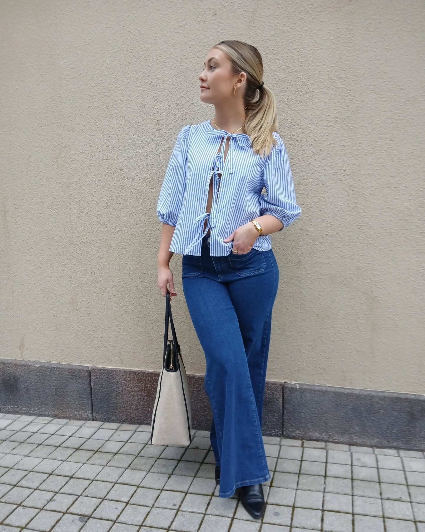 Wide jeans High waist - Tumma denim - 8