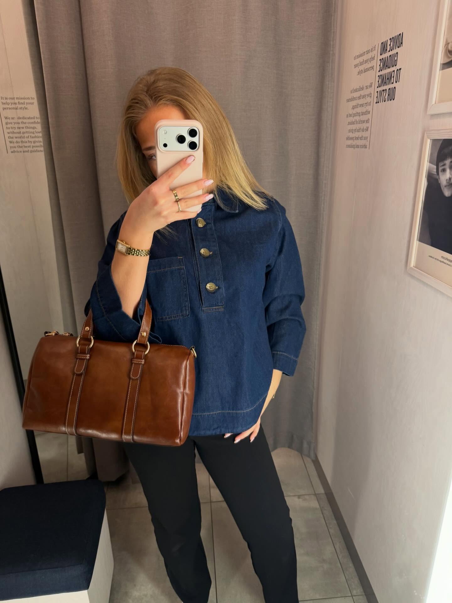 Koszula dżinsowa - Ciemny dżins - 8