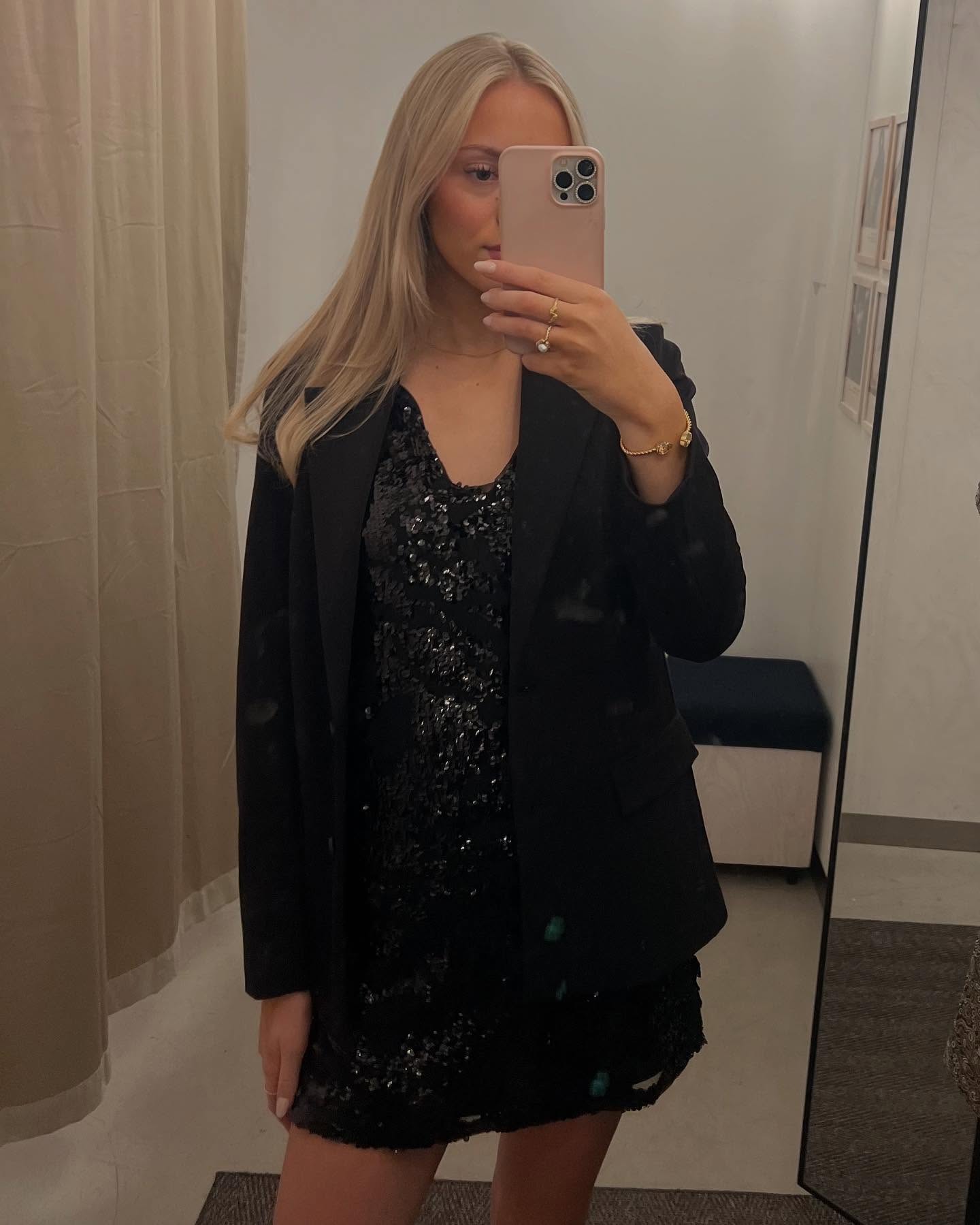 Paljettklänning - Svart - 8