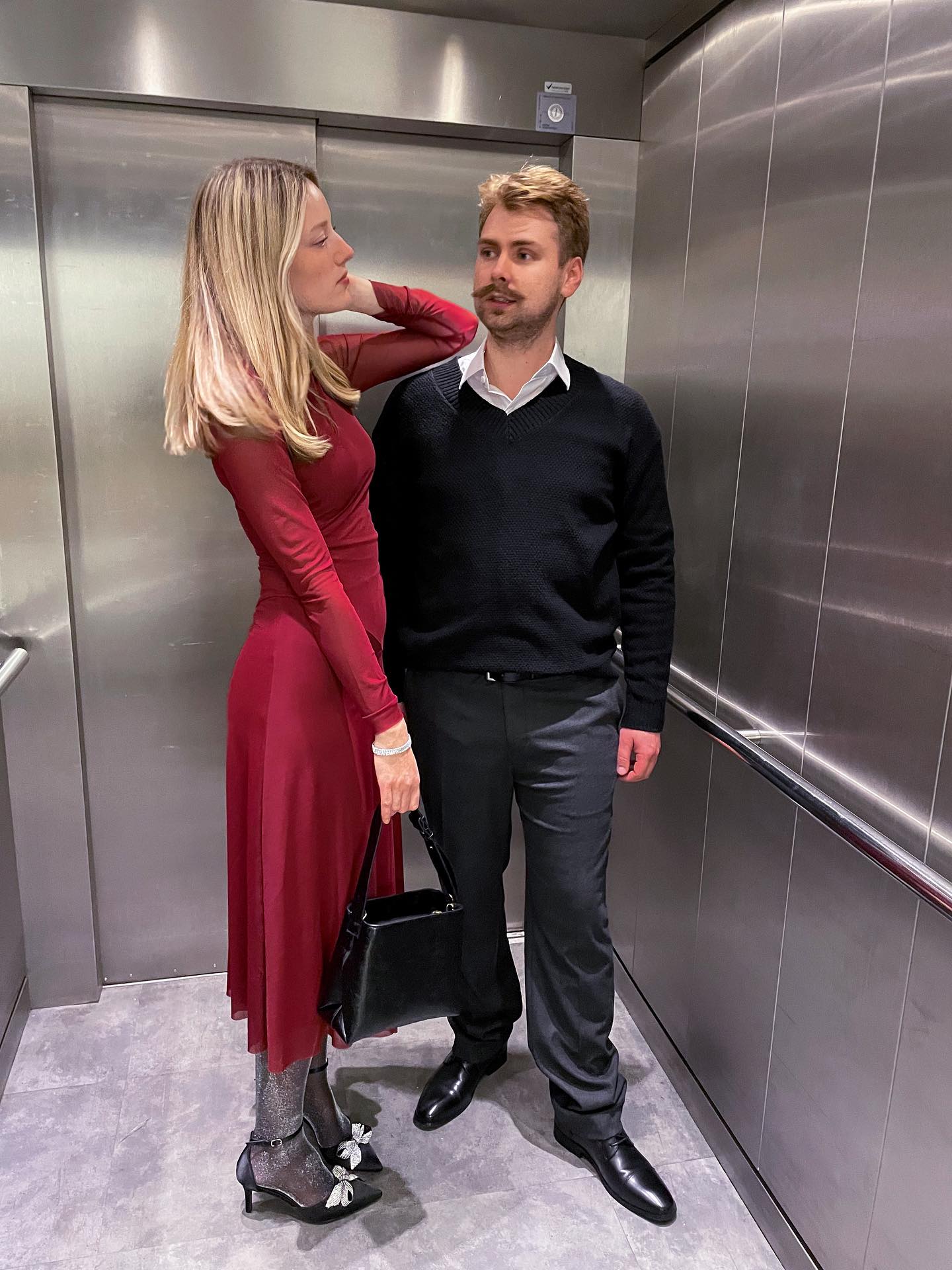 Strømpebukse med glitter - Sølv - 2