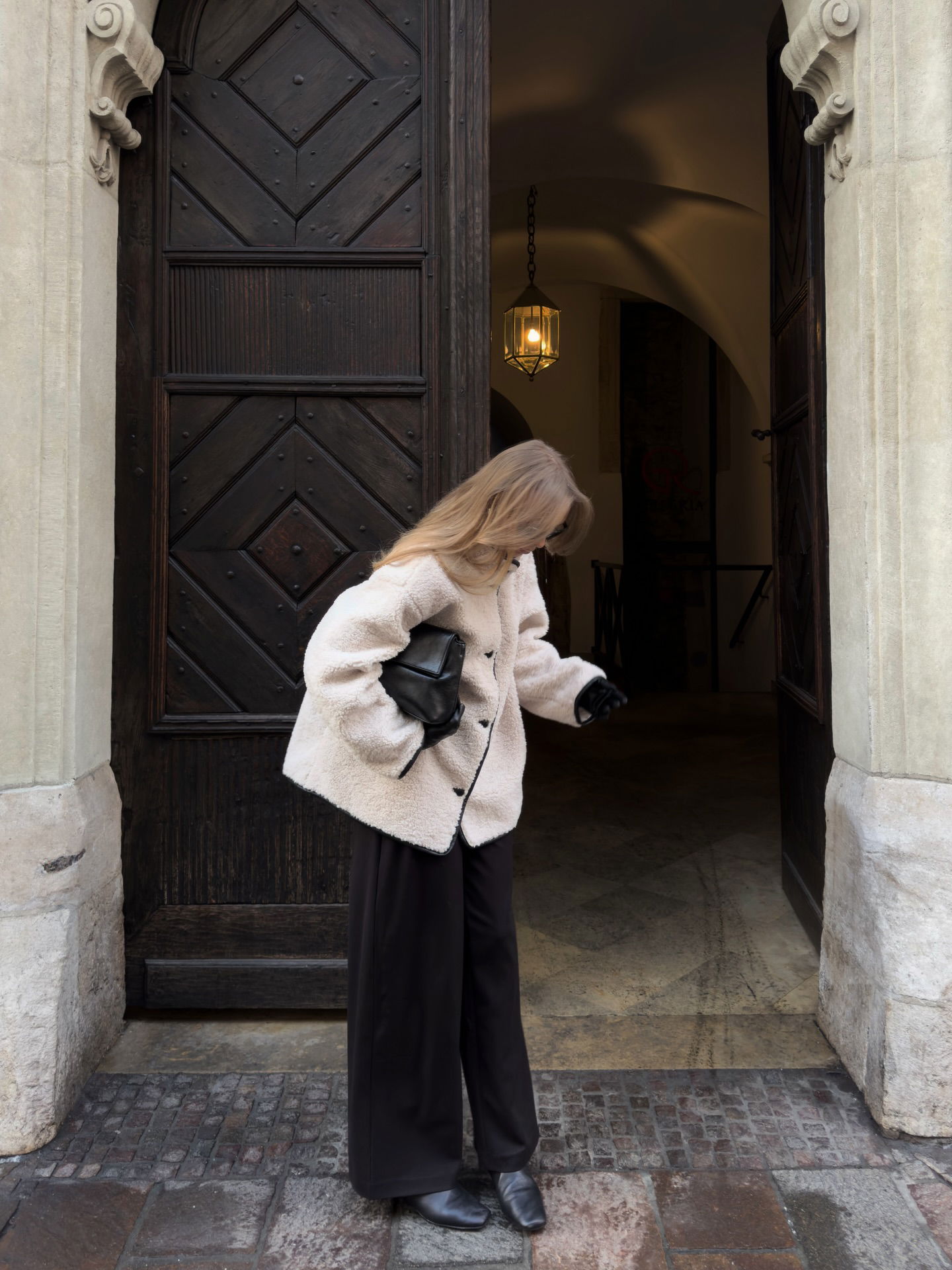 Bluza z pluszu - Offwhite - 8