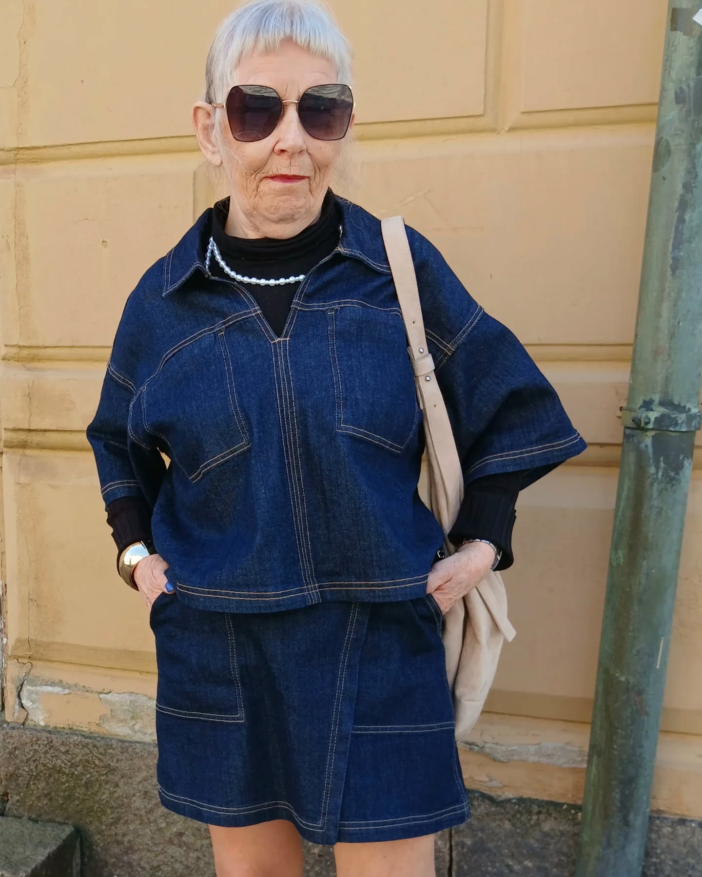 Bluzka dżinsowa - Ciemny dżins - 7