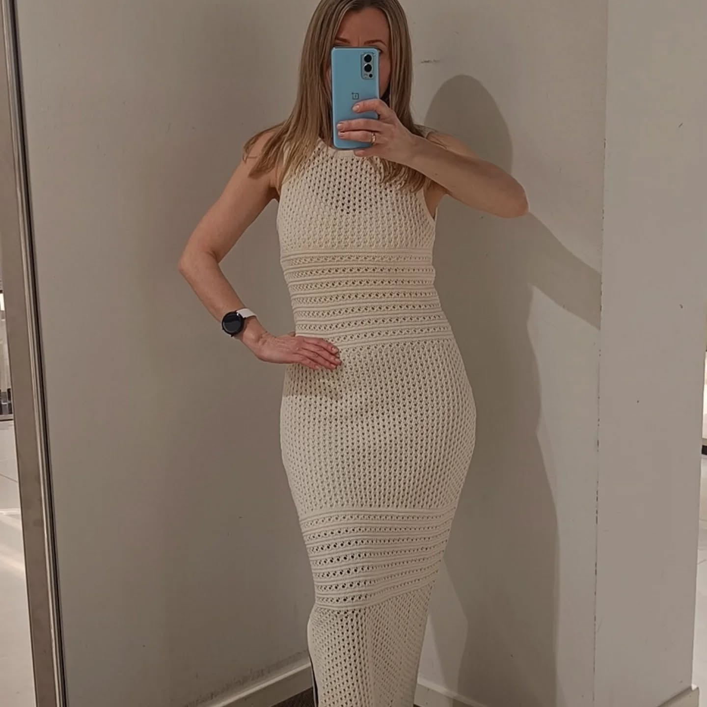 Neulemekko - Vaaleanbeige - 8
