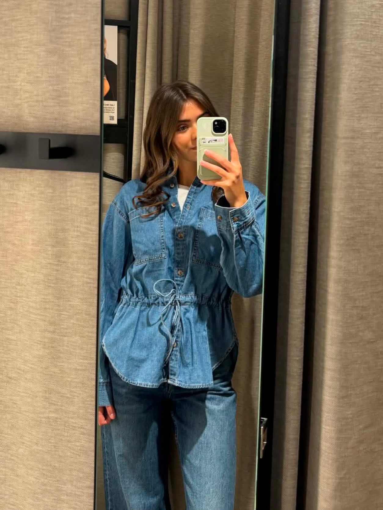 Oversized jeansskjorta - Ljus denim - 7