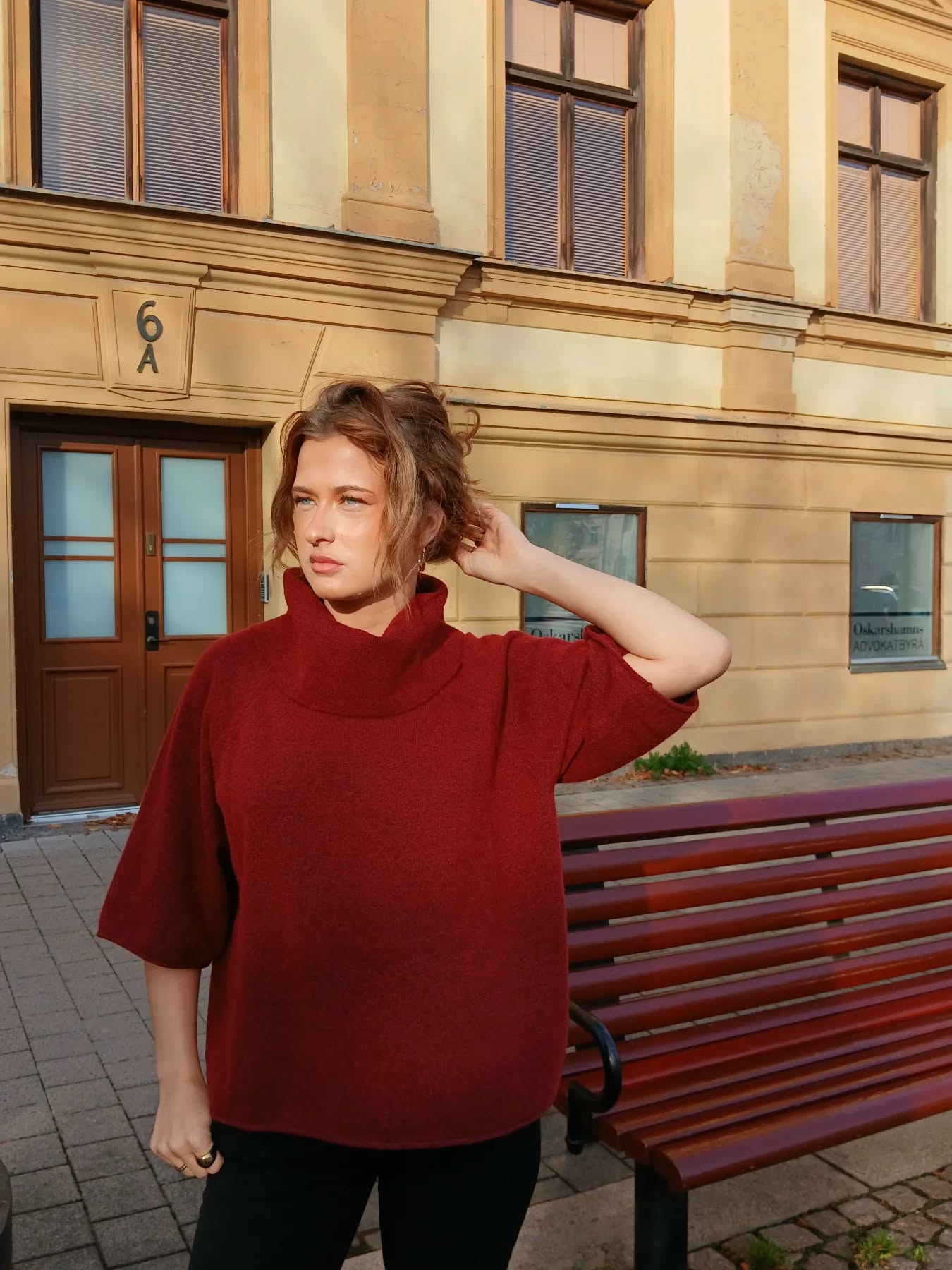 Strikkegenser - Rød - 6