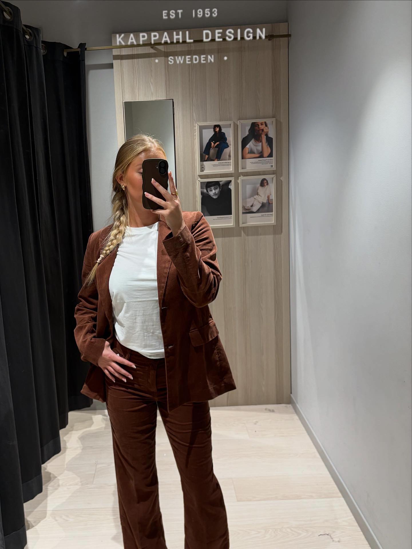 Kordfløyelsblazer - Brun - 7
