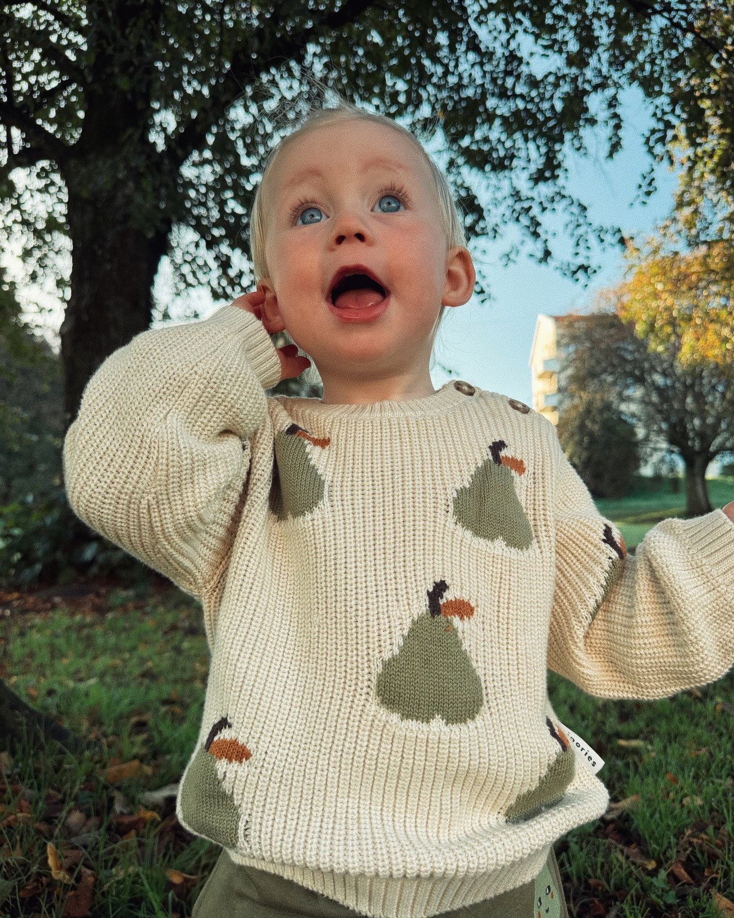 Dzianinowy sweter - Beżowy - 6