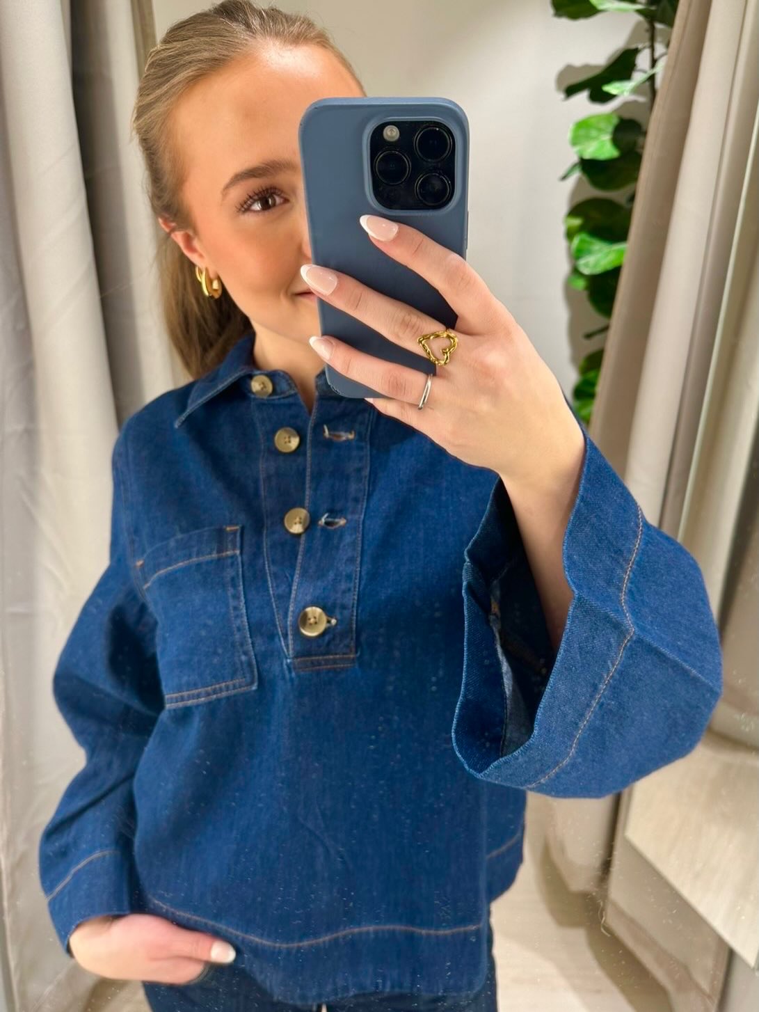 Koszula dżinsowa - Ciemny dżins - 7