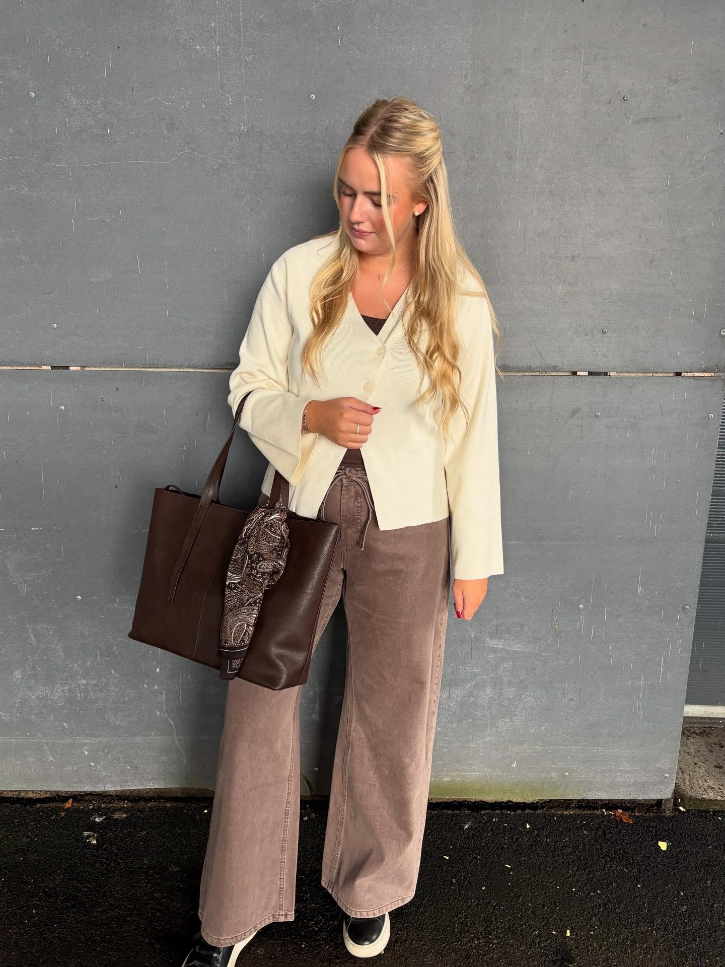 Wide jeans high waist - Brun - 8