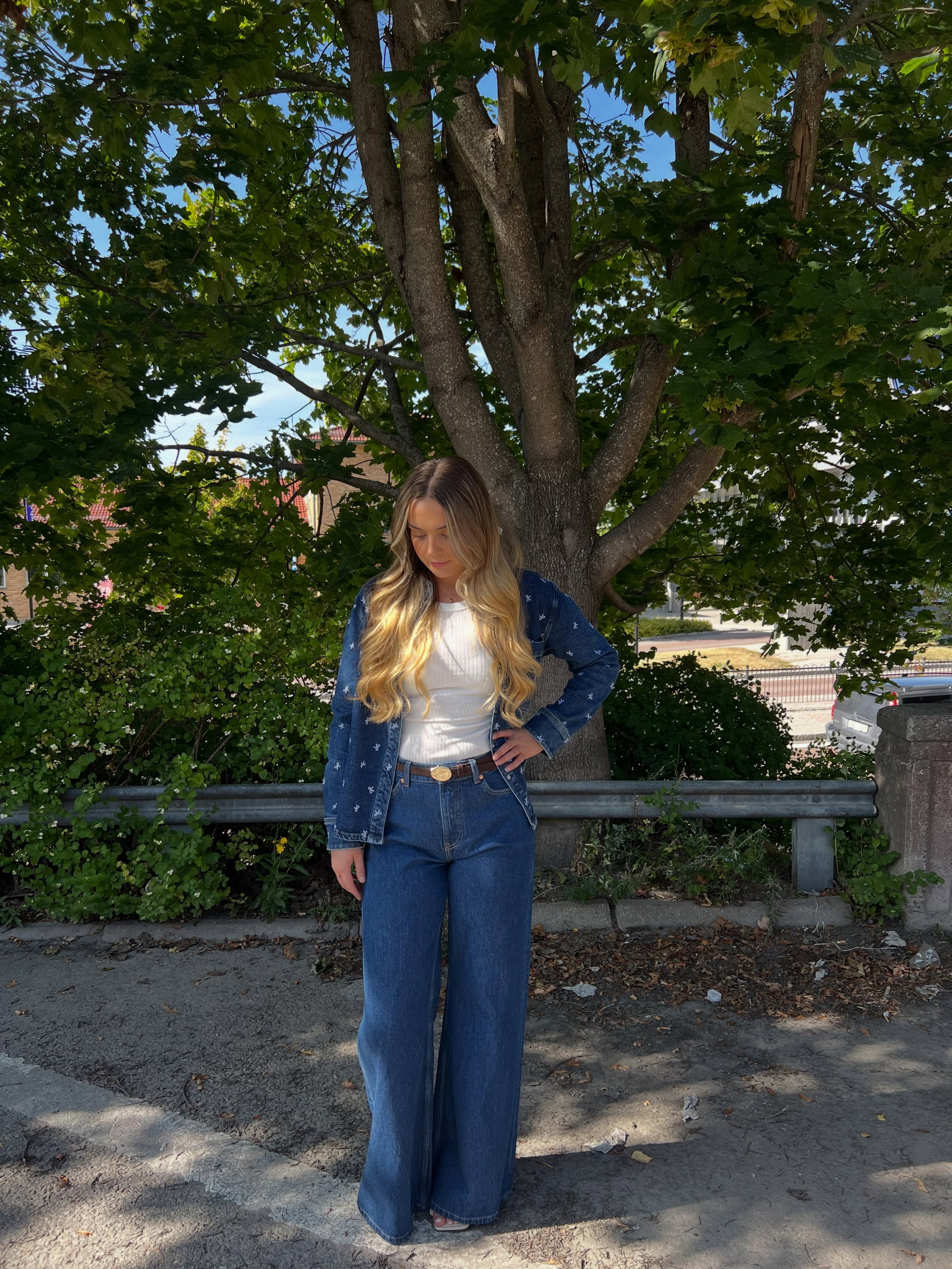 Wide jeans high waist - Tumma denim - 7