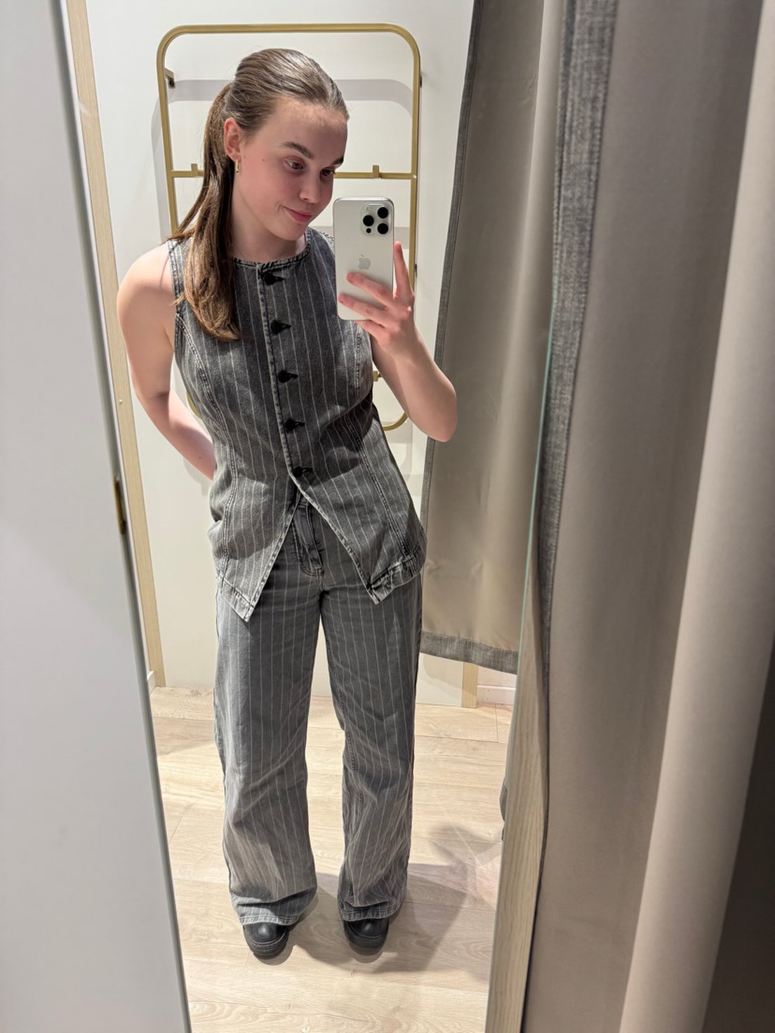 Farkkuliivi - Tummanharmaa - 6